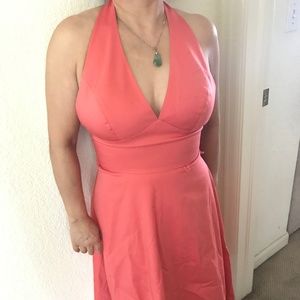 BCBG Pink Halter Dress